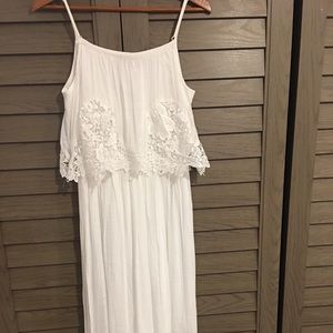 New White light cotton strapped dress 🌸💕